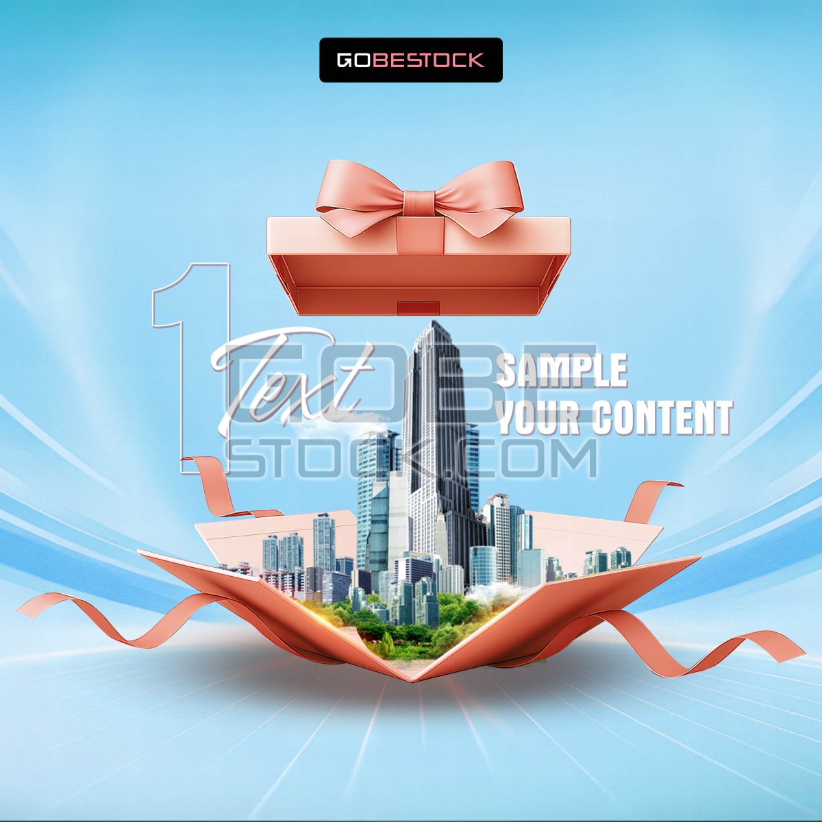 Post social real estate gift box city