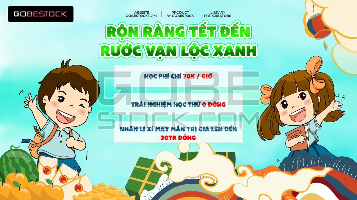 Poster template learning english happy new year
