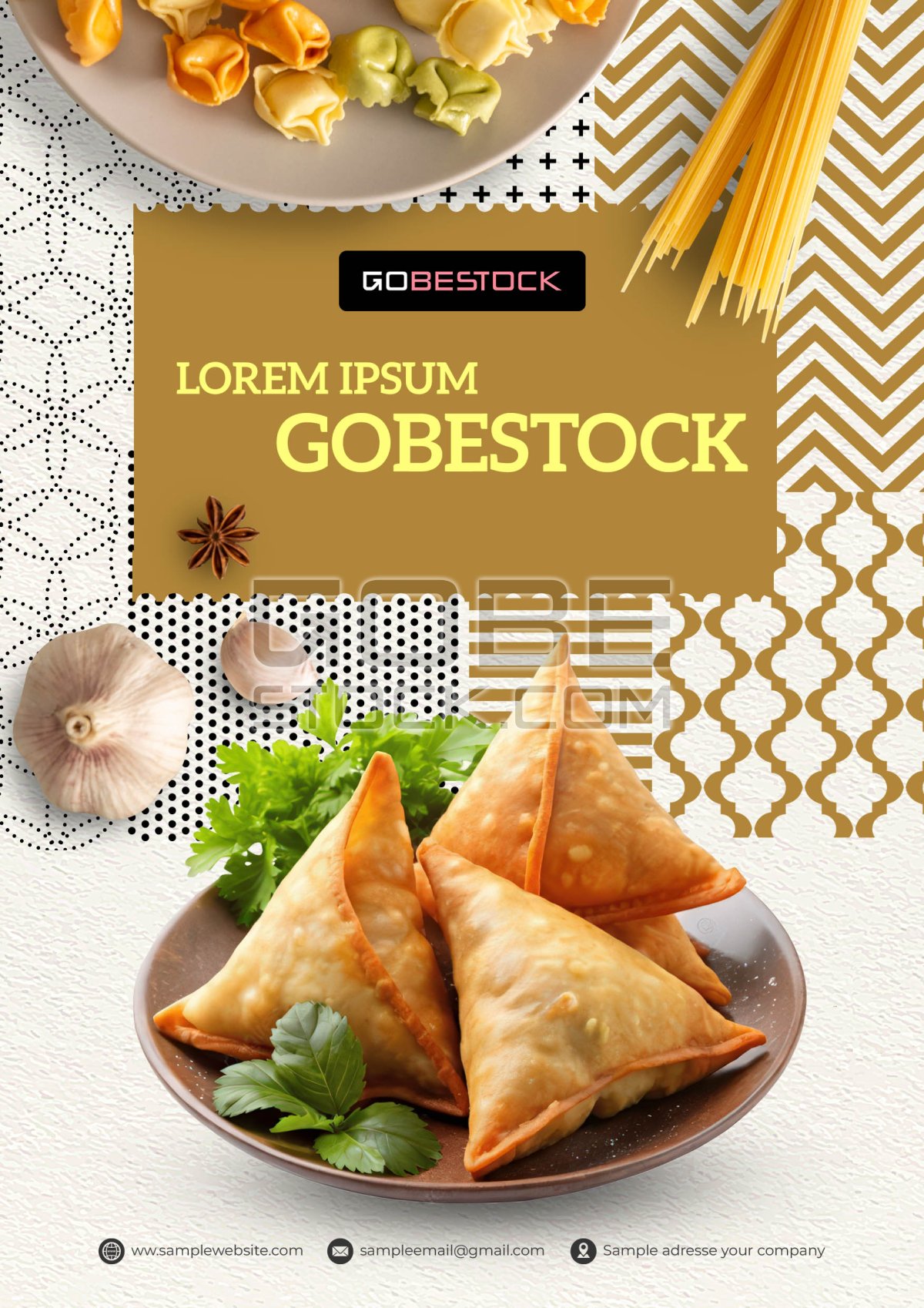 Poster template foods