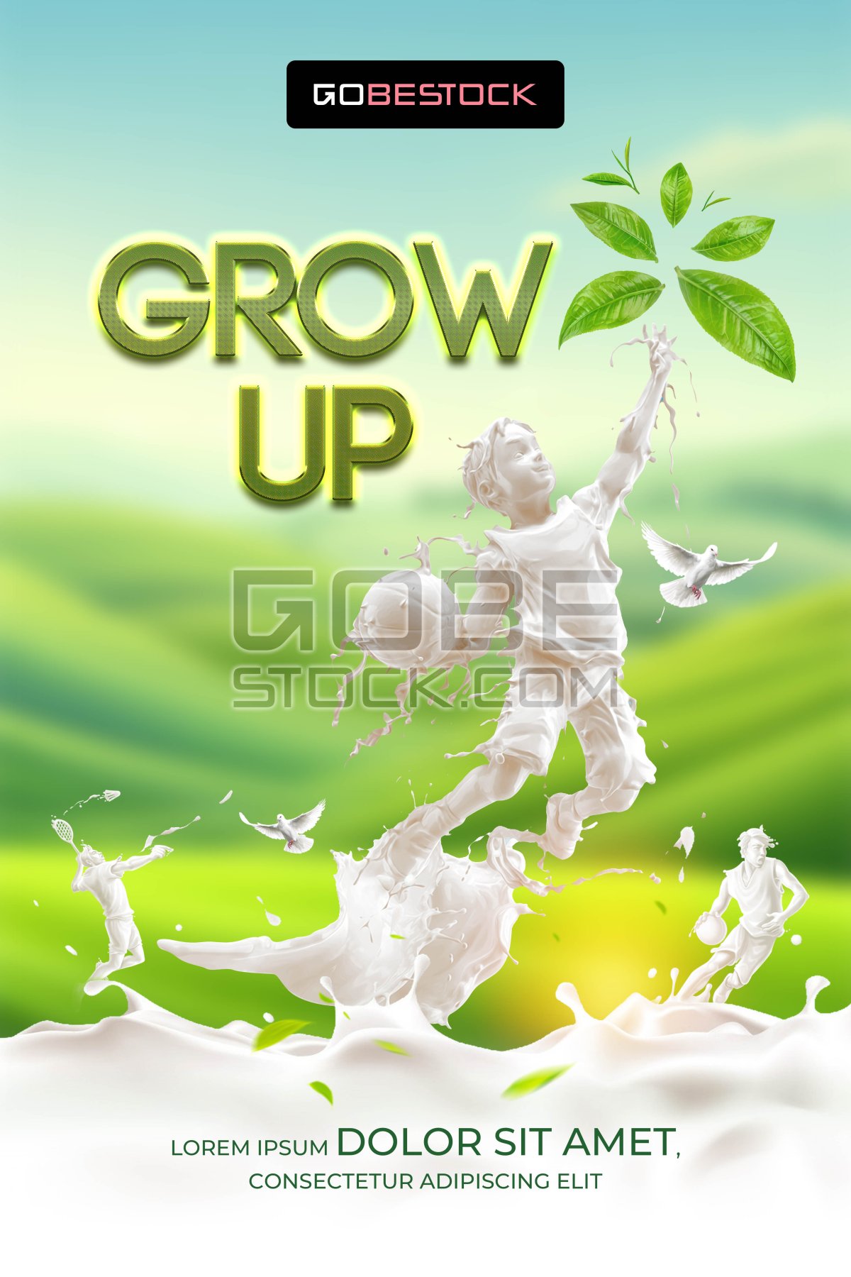 Poster milk for children 01