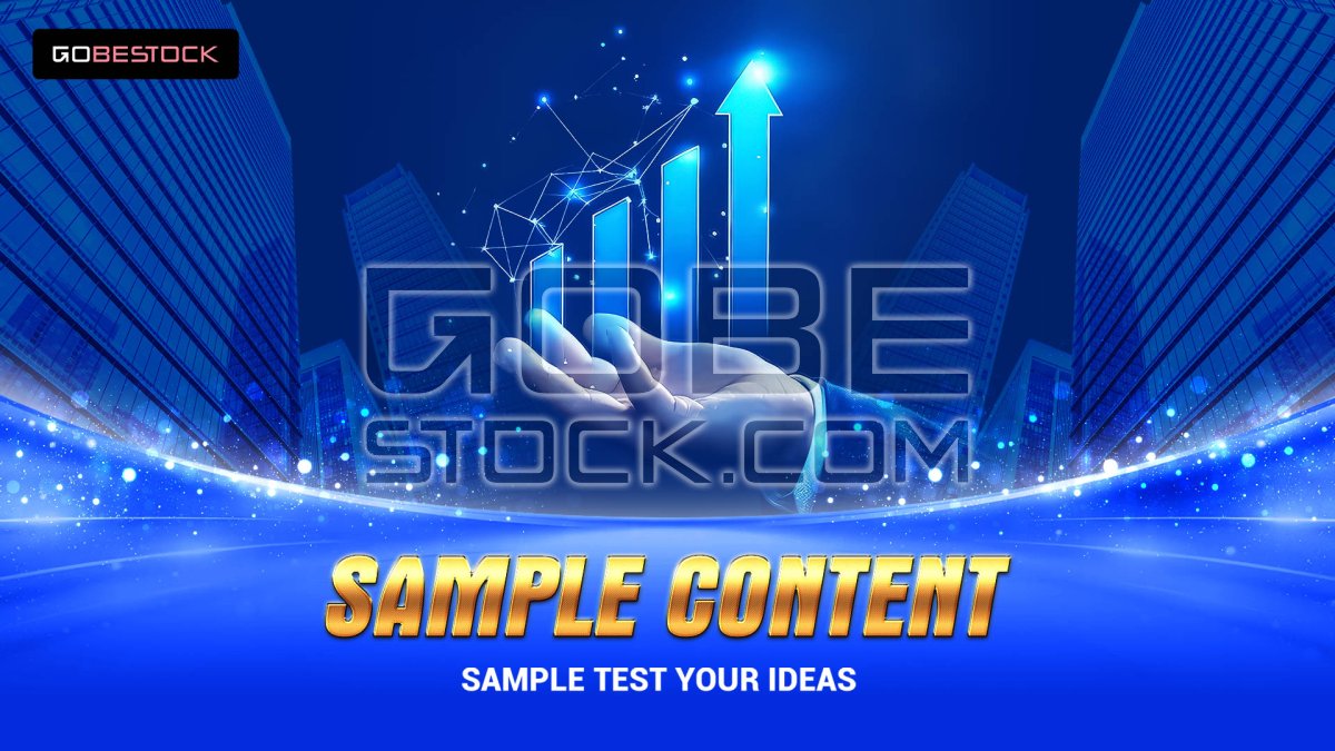 Poster template business economic growth