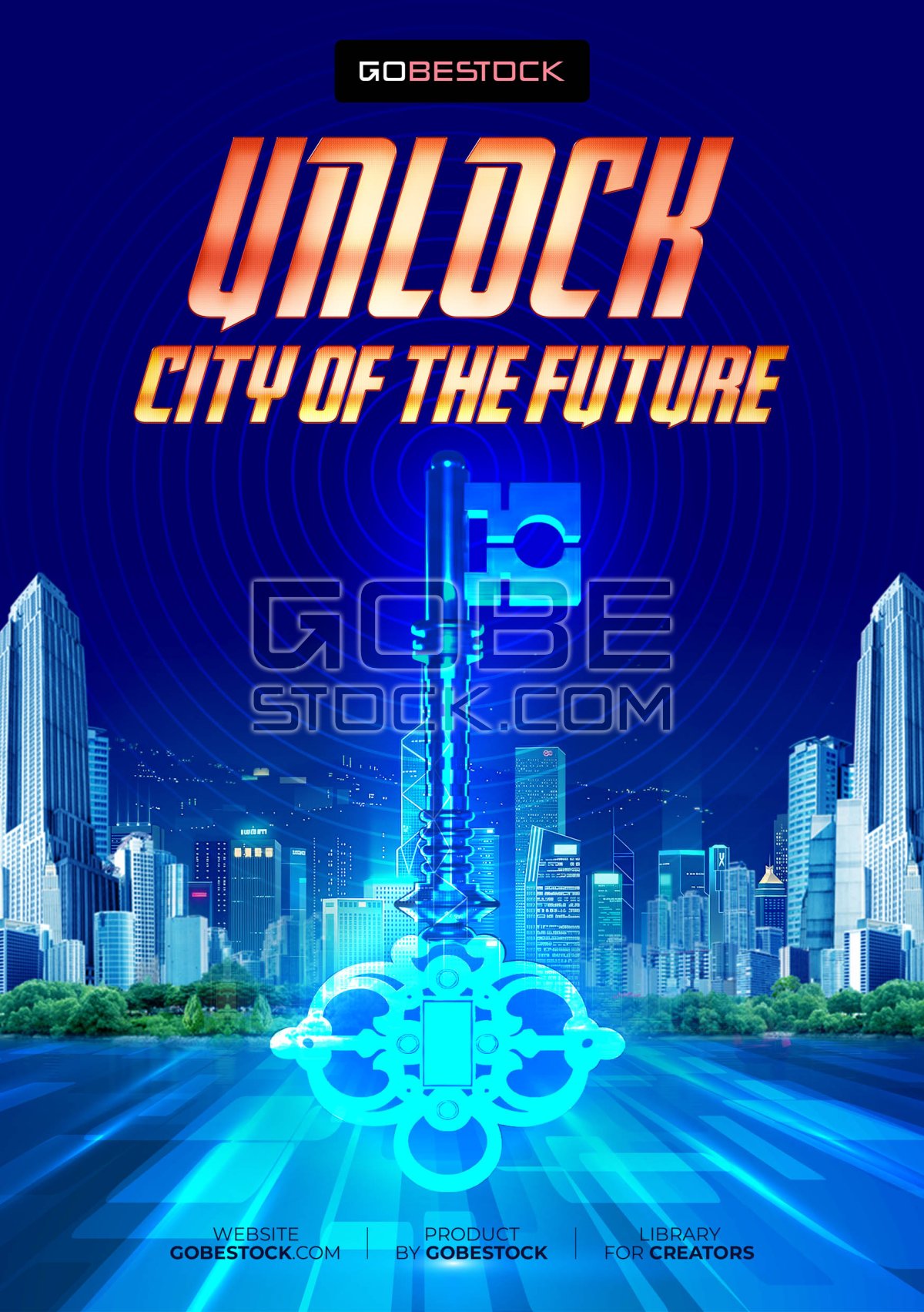 Poster template unlock business city (2)