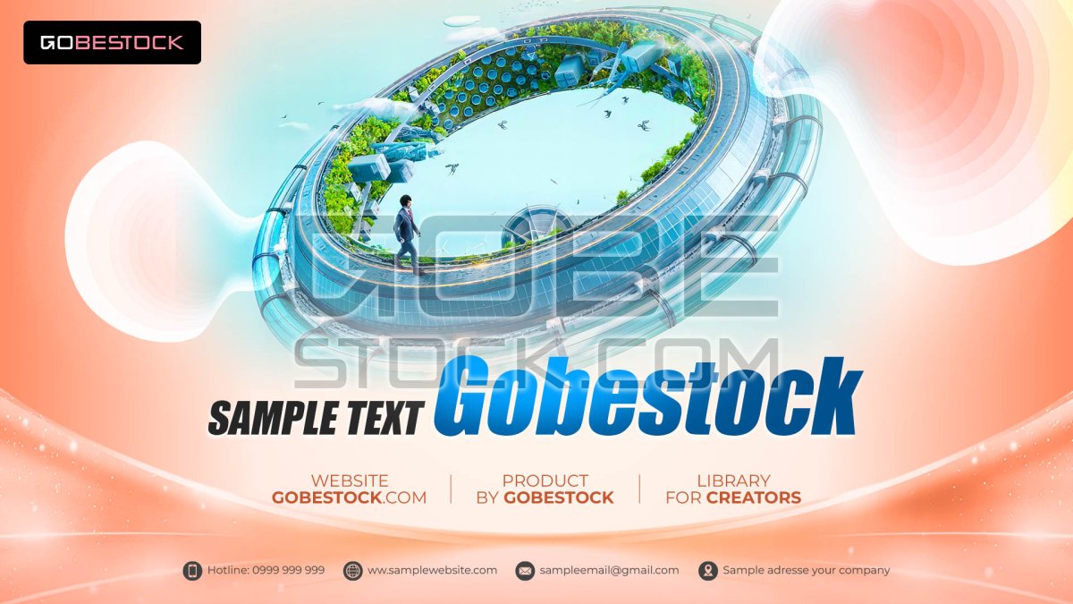 Teamplate background city technology 02
