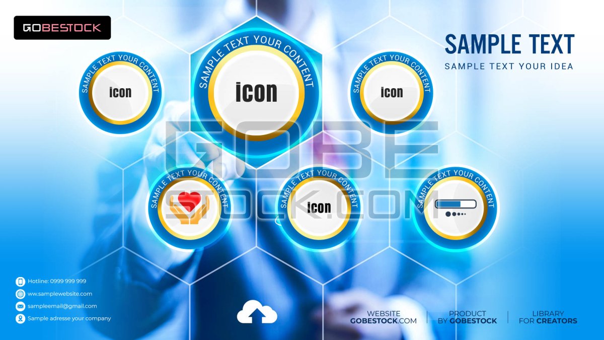 Template background business network 01