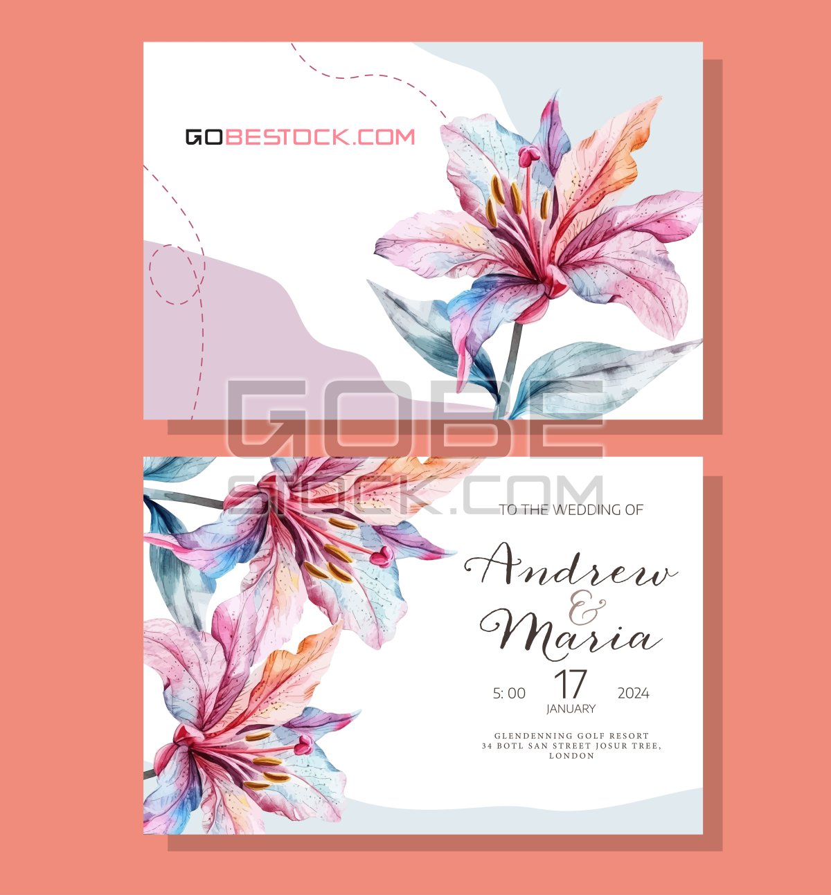 Template invitation celebration vector 0