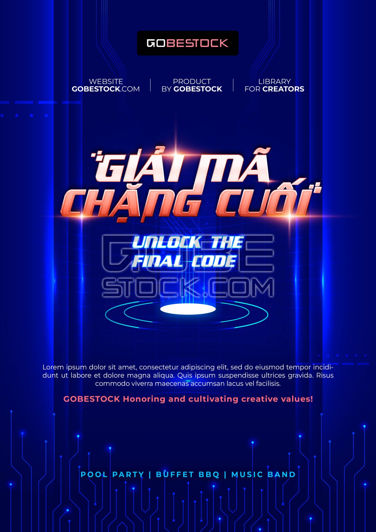 Template invitation technology event