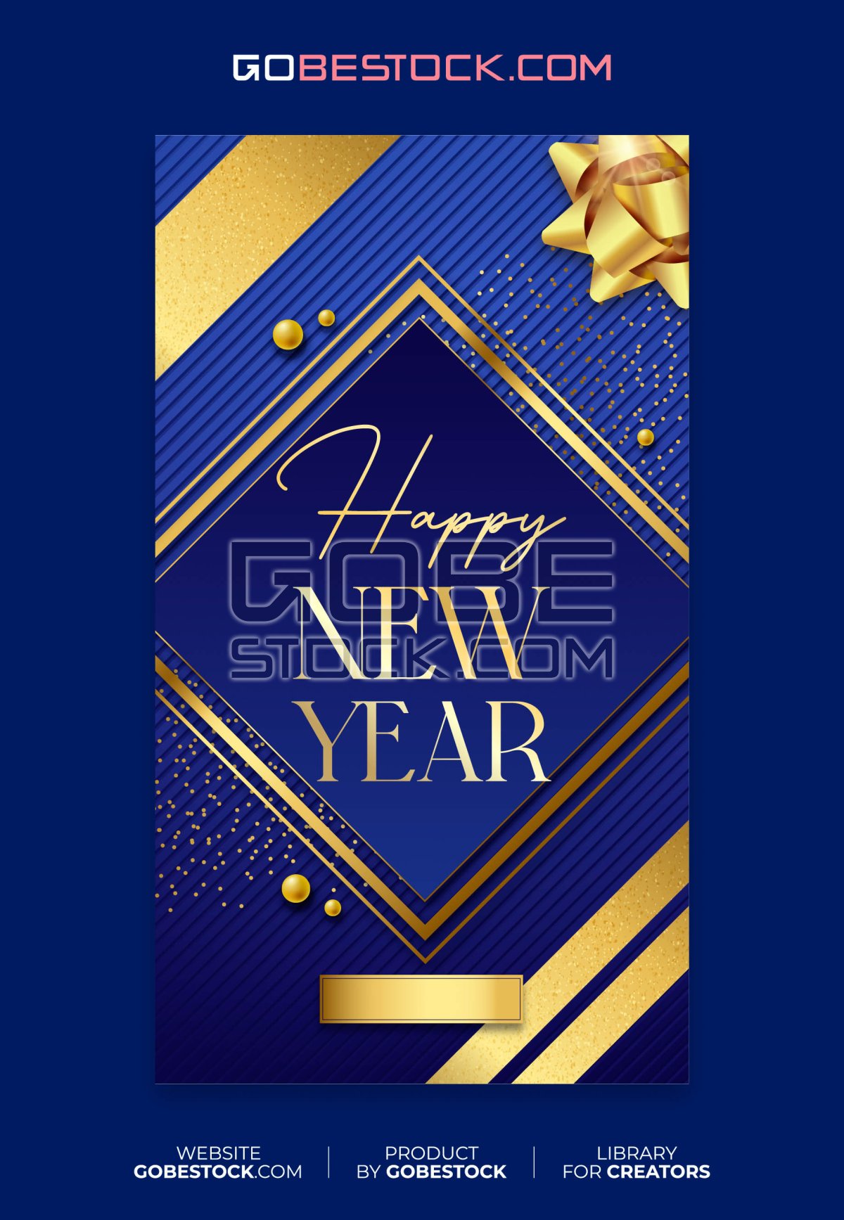 Template poster happy new year