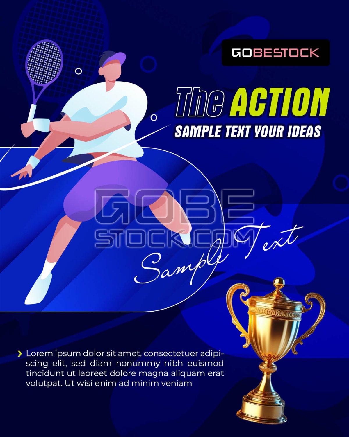 Badminton tournament poster