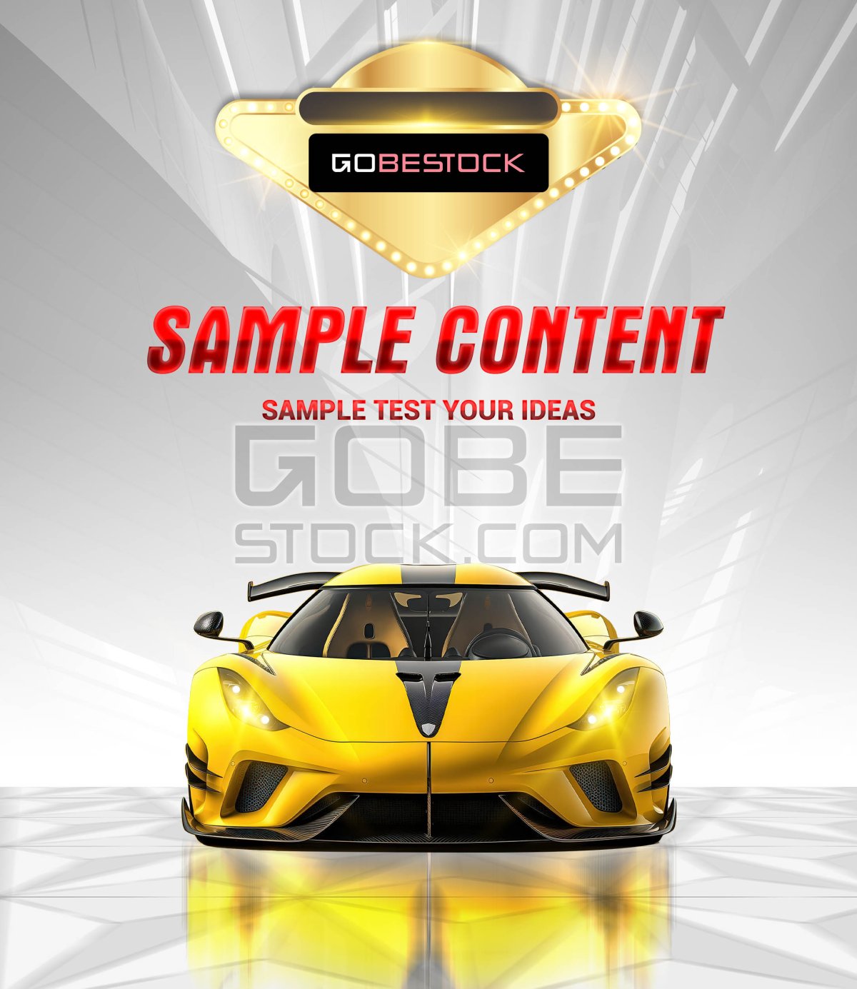 Car poster template