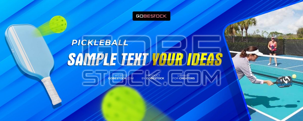 Pickleball banner template