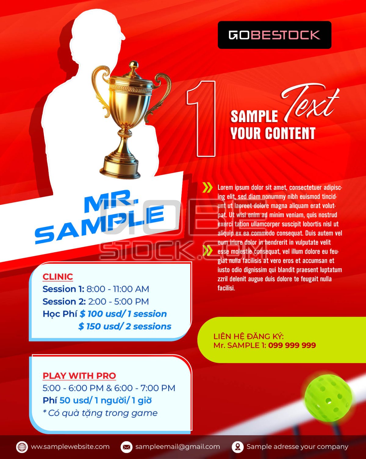 Sports competition poster