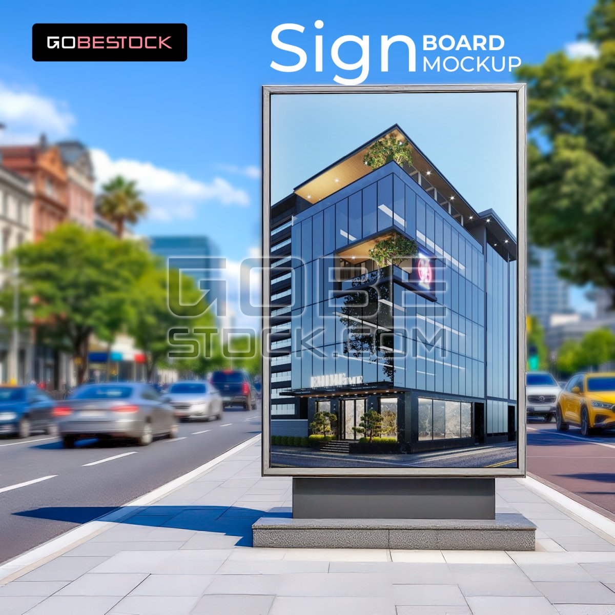 Sign board mockup