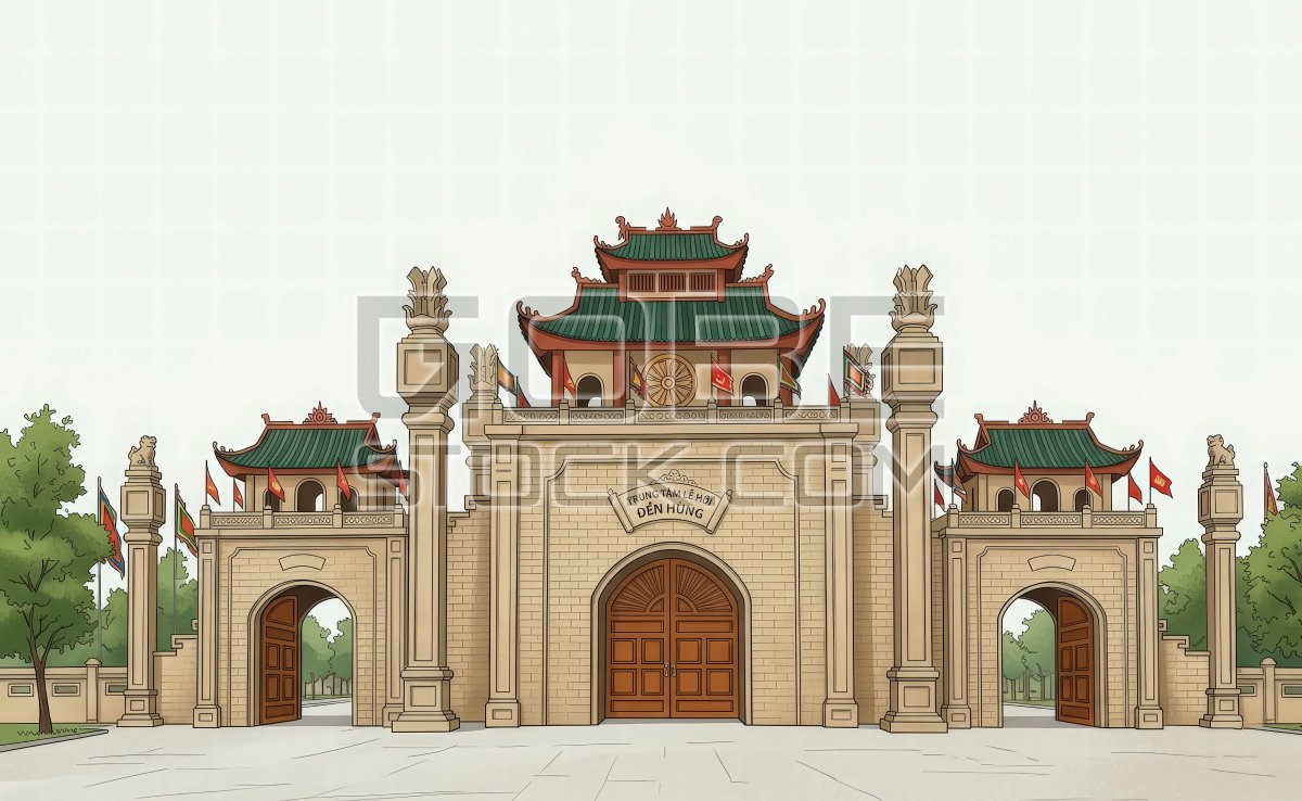 Temple Hung Vuong King Vietnam