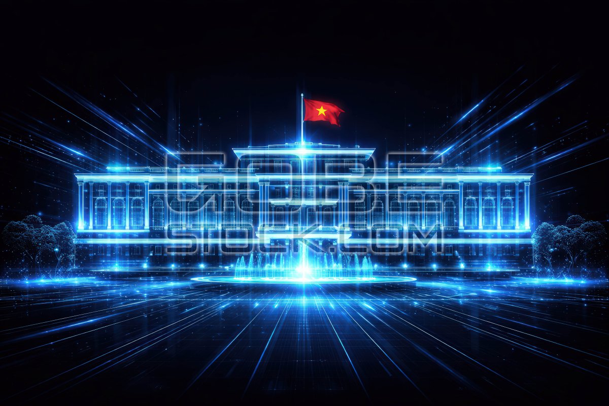Stylized Independence Palace Dinh Doc Lap