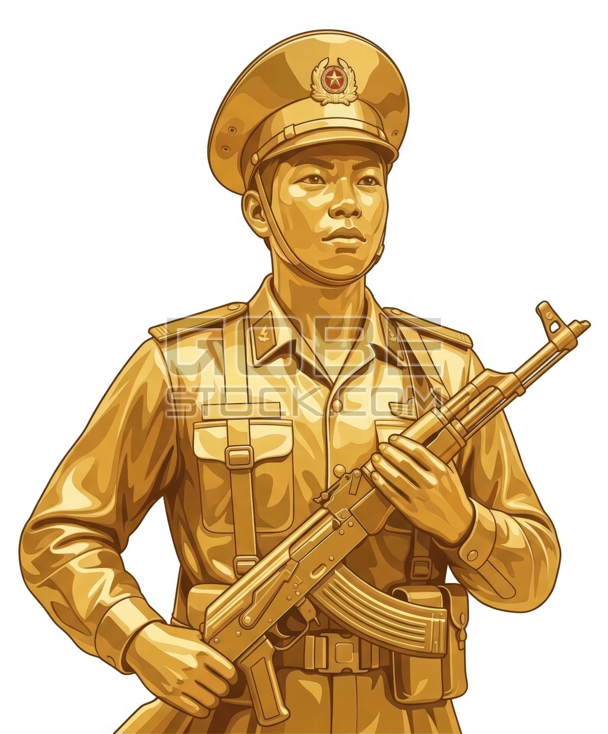 Vietnamese soldiers golden (2)