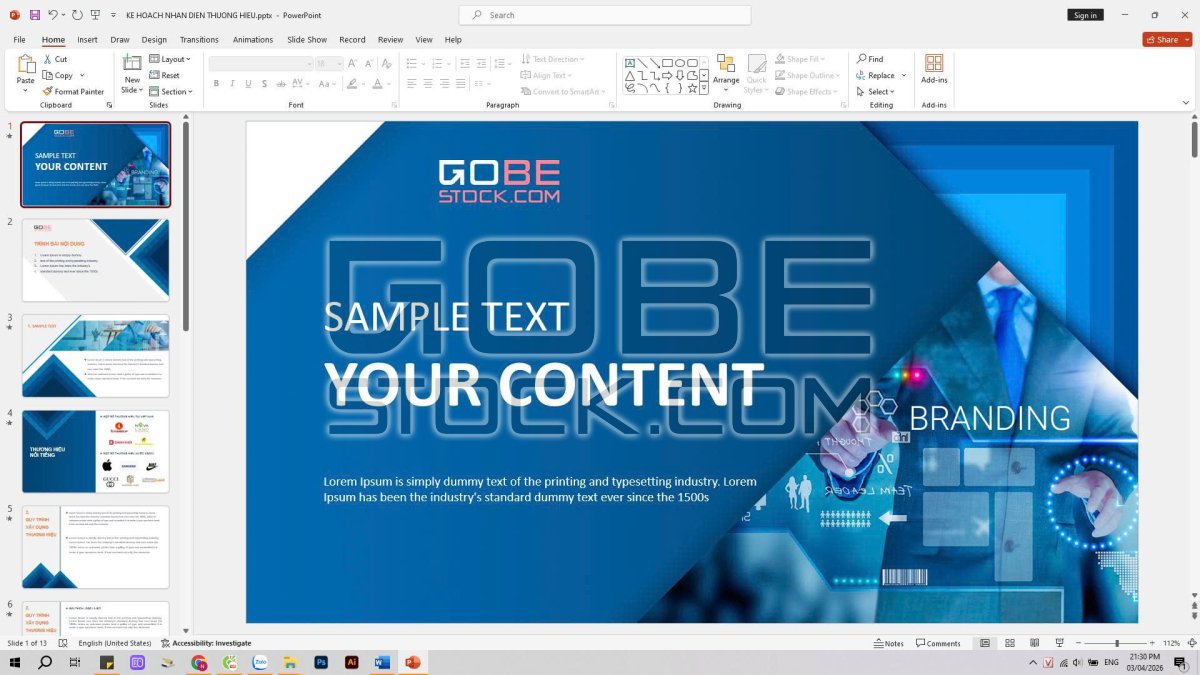 Slide power point template
