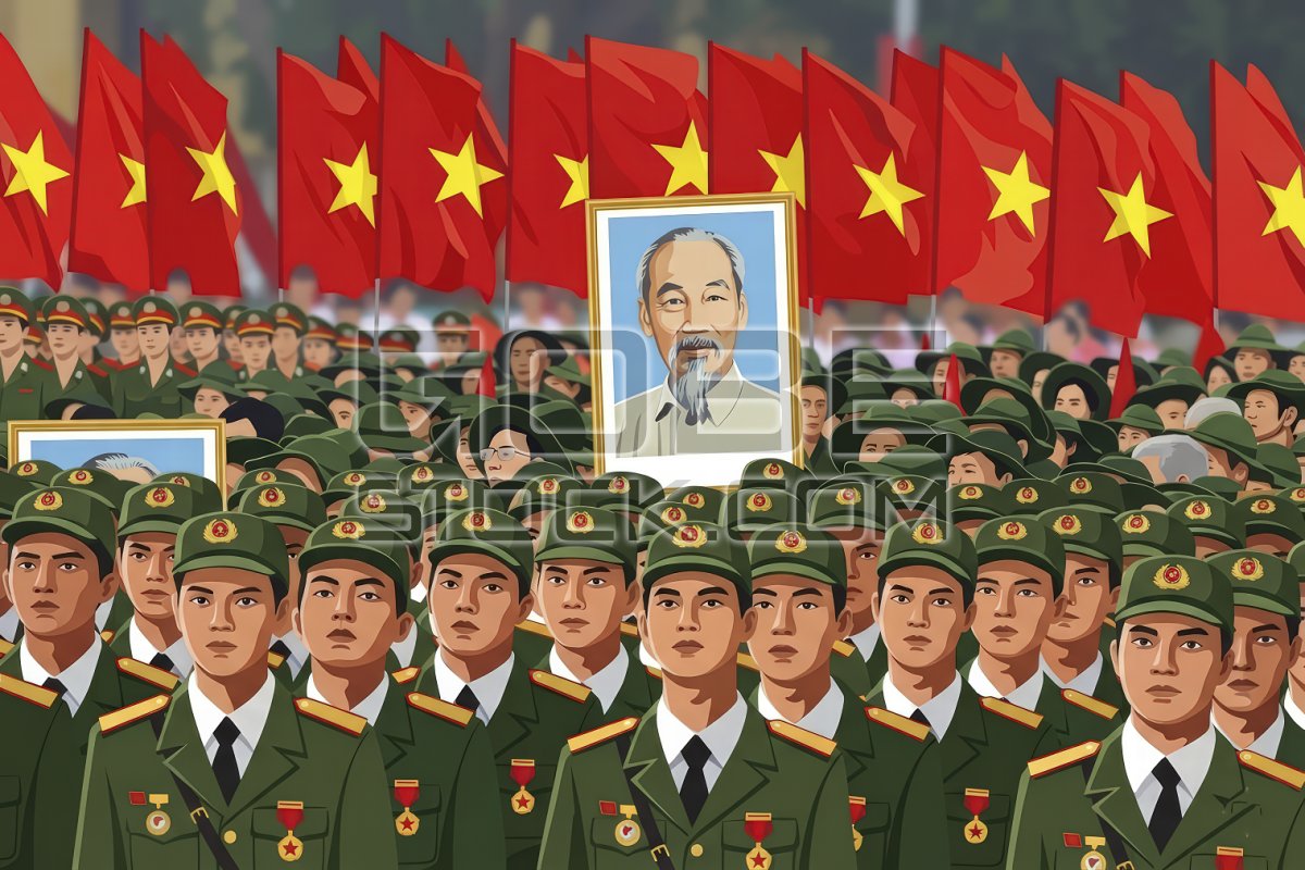 Ho Chi Minh and the Vietnamese army