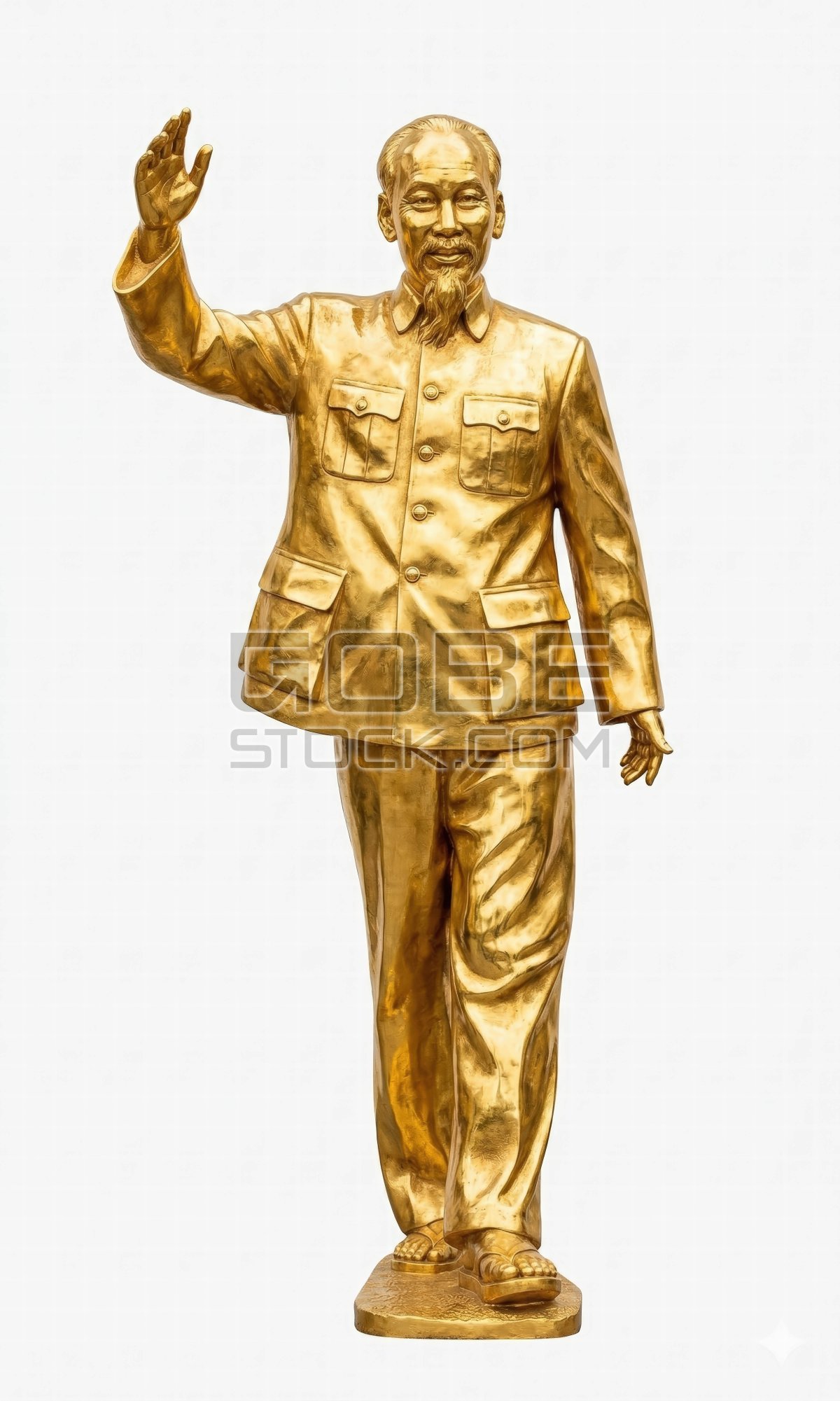 Golden statue of President Ho Chi Minh (2)