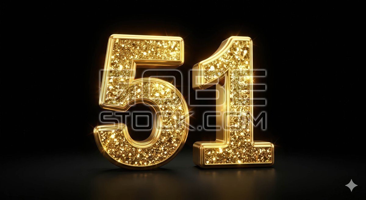 Number 51 golden