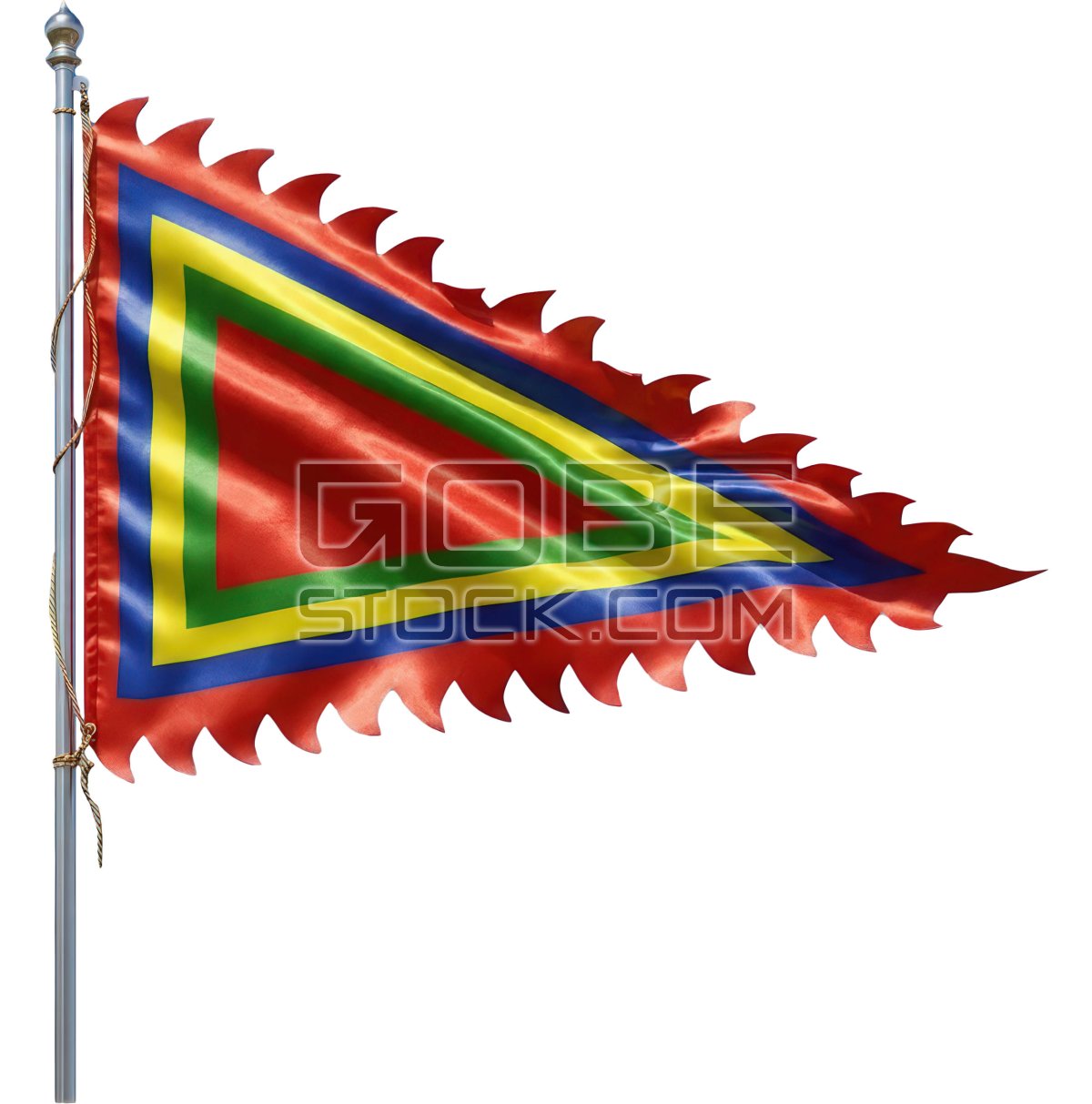 The traditional five-colored flag of Vietnam (2)