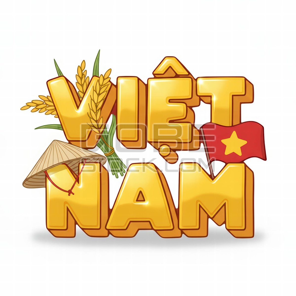 Viet Nam 3D typography