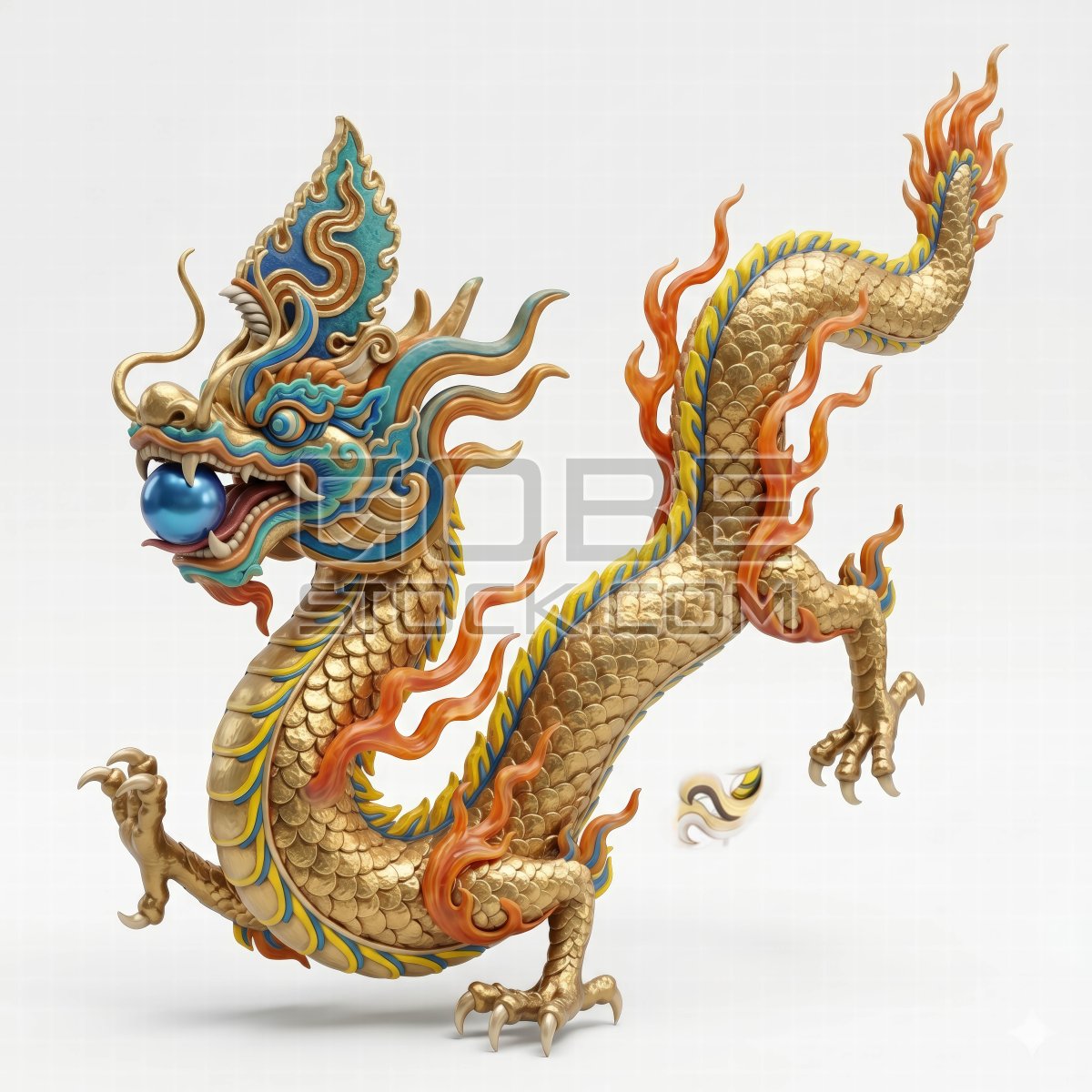The image of the Vietnamese golden dragon (2)