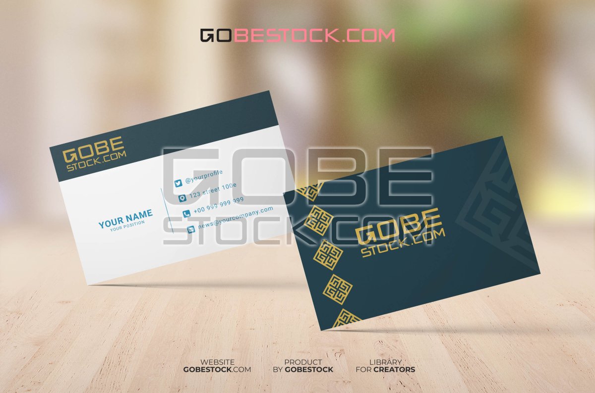 Business card mockup
