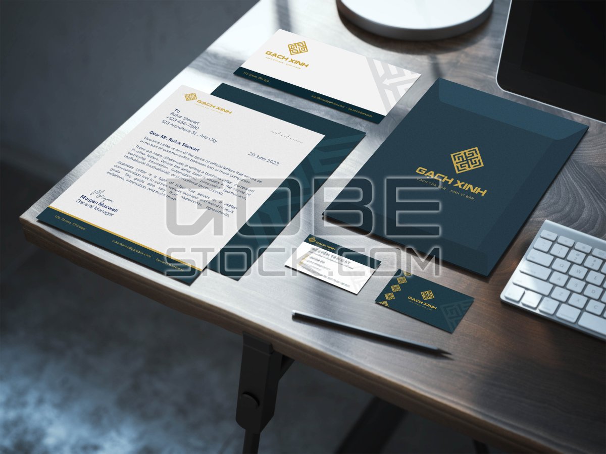 Corporate stationery mockup
