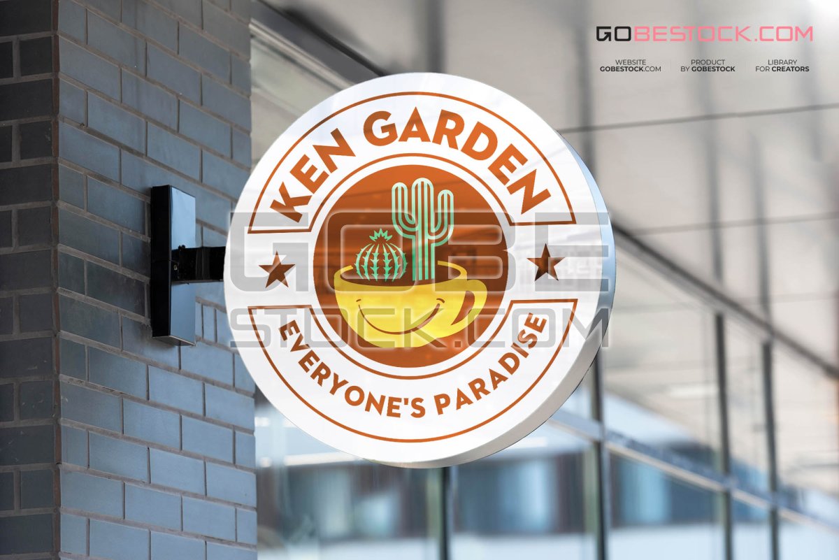 Logo mockup in sign