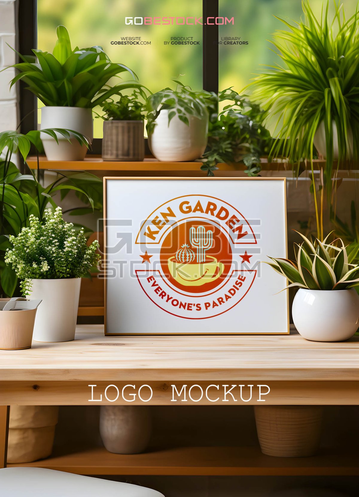 Logo mockup in sign