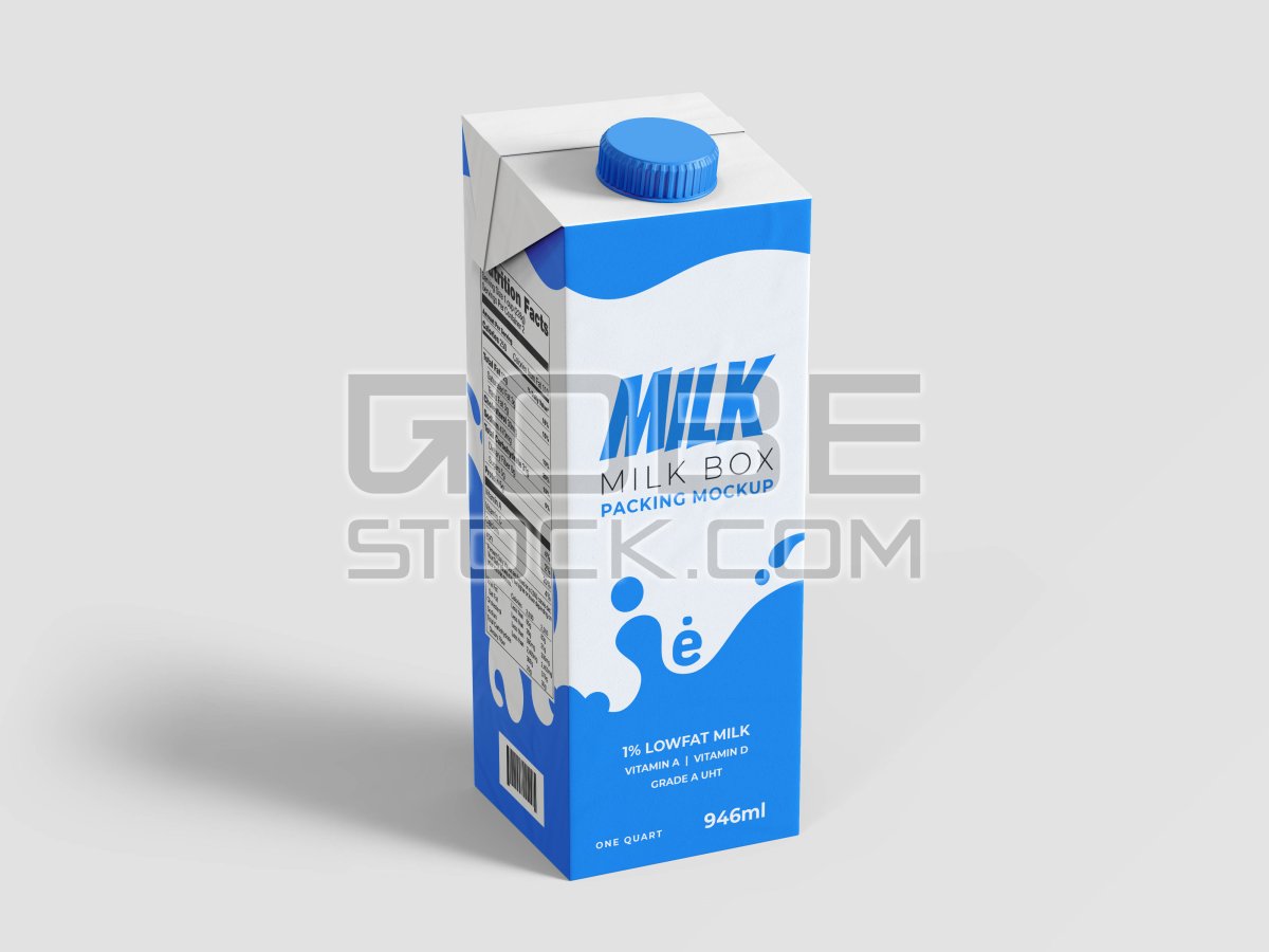 Milk carton mockup