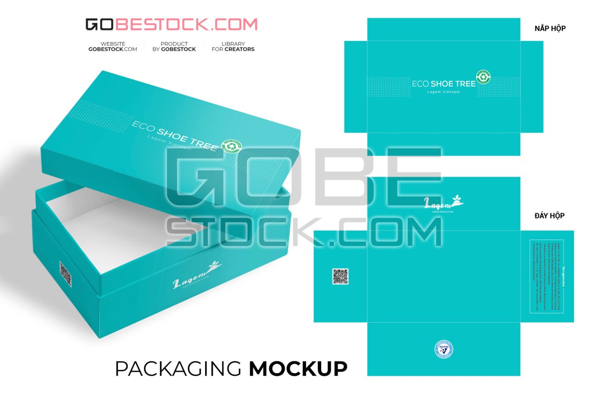 Packaging box mockup design