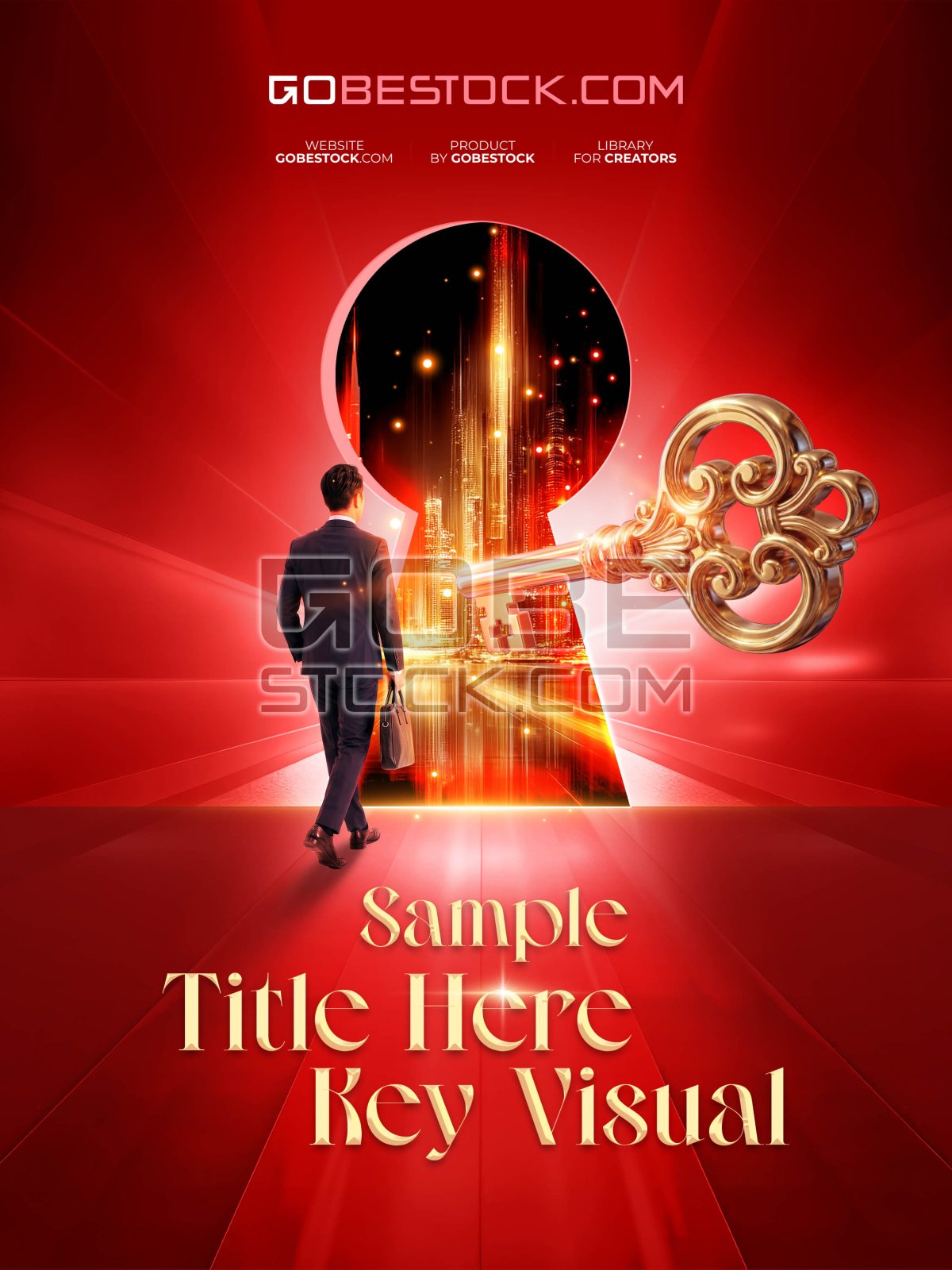 Template key visual business key unlock