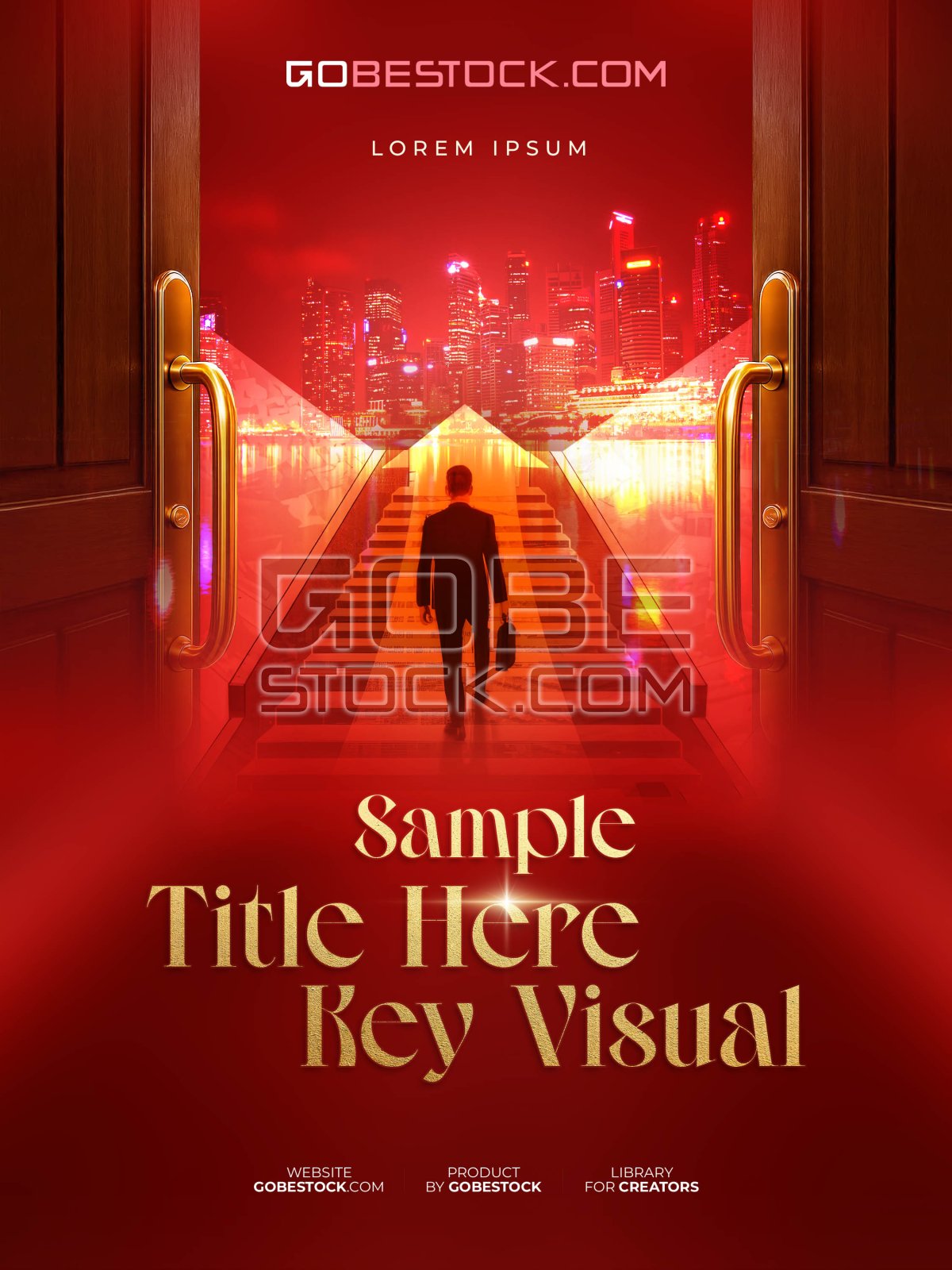 Template key visual door open