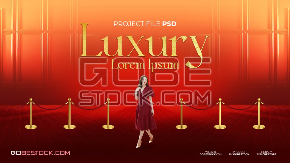 Template key visual lady luxury