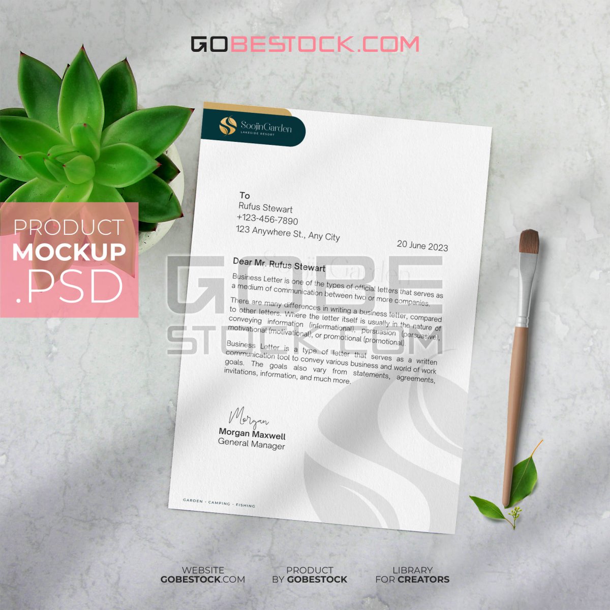 Letterhead mockup
