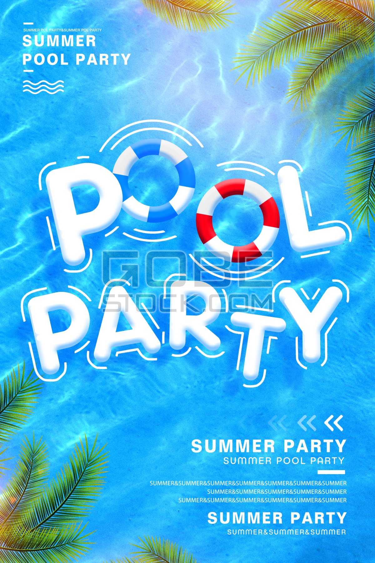Poster pool party