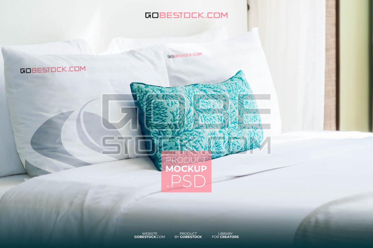 Sleeping pillow mockup