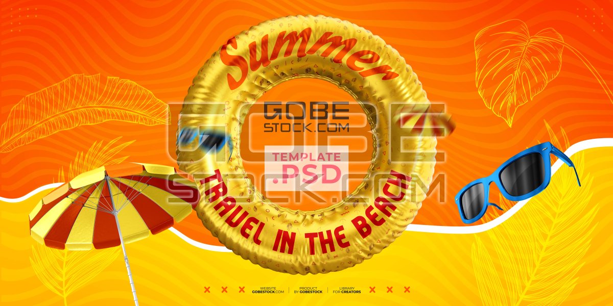 Summer travel teamplate
