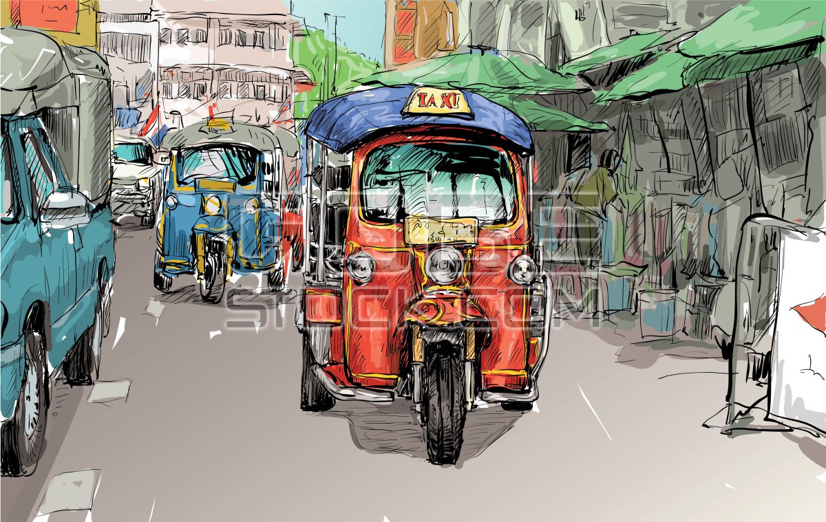 Thai tuk tuk style