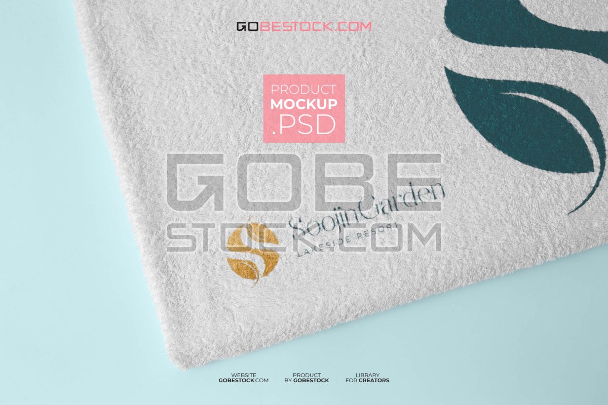 Towel logo mockup