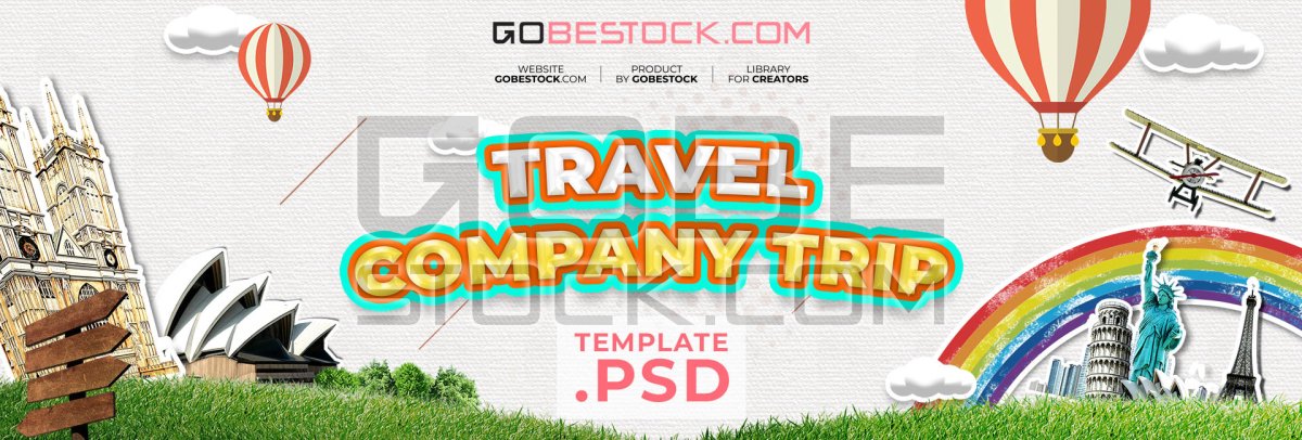 Travel banner world wonder
