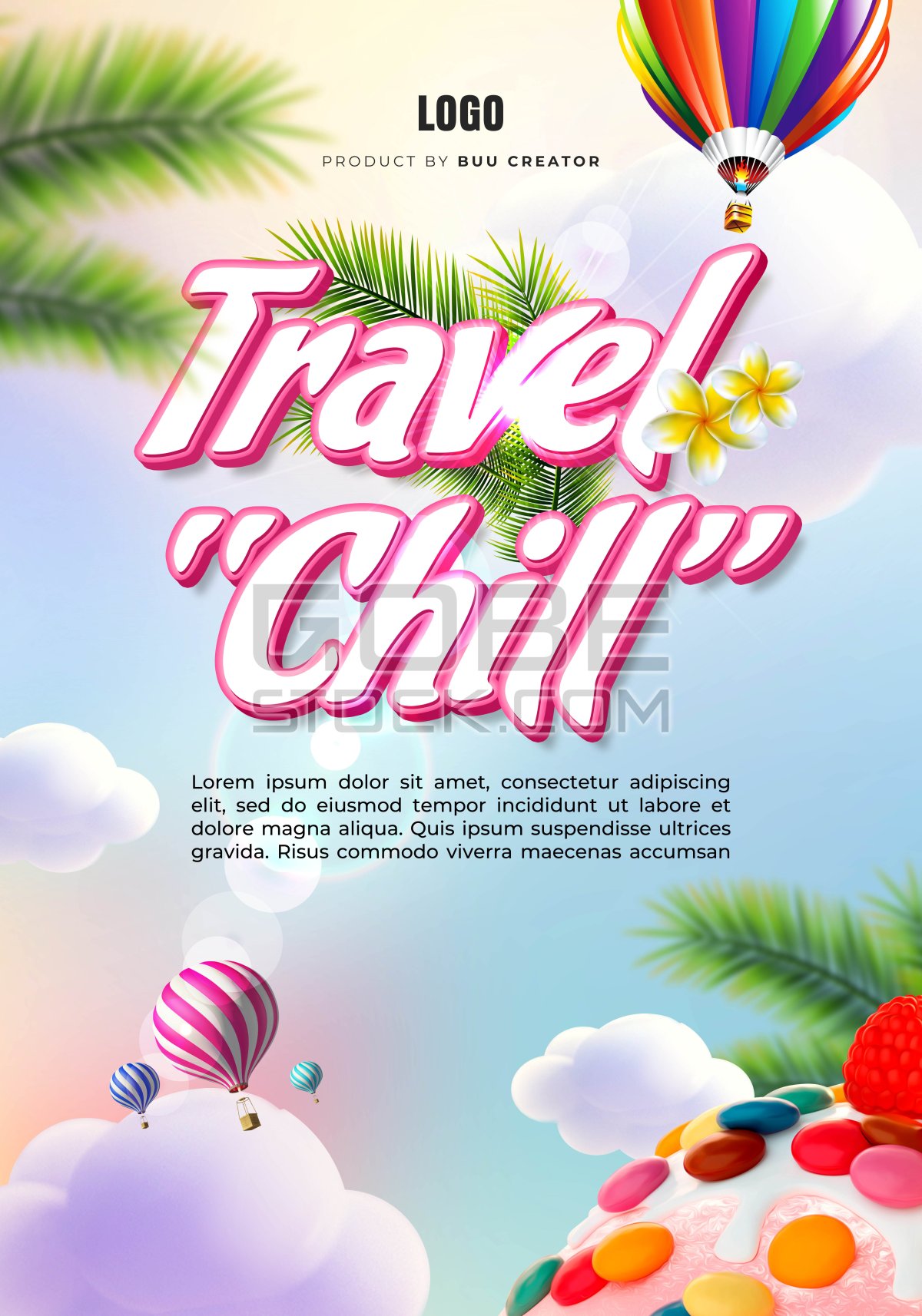 Travel poster candy