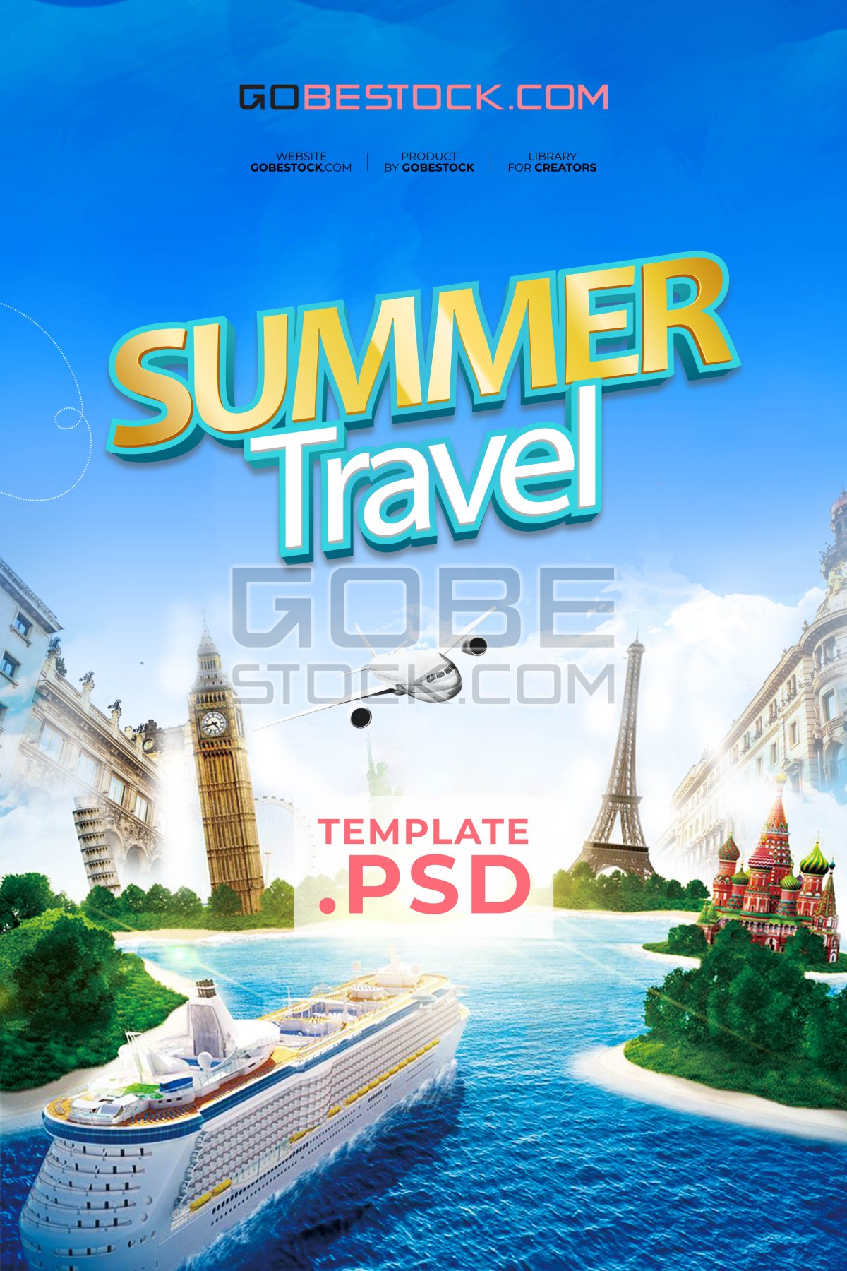Travel summer banner