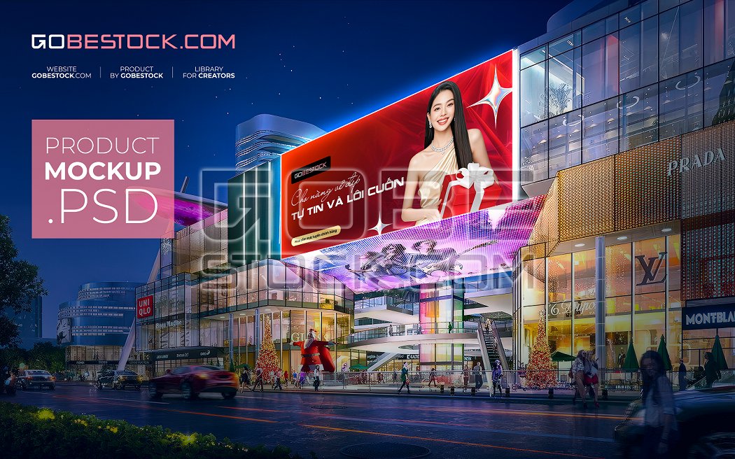 Billboard led screen mockup