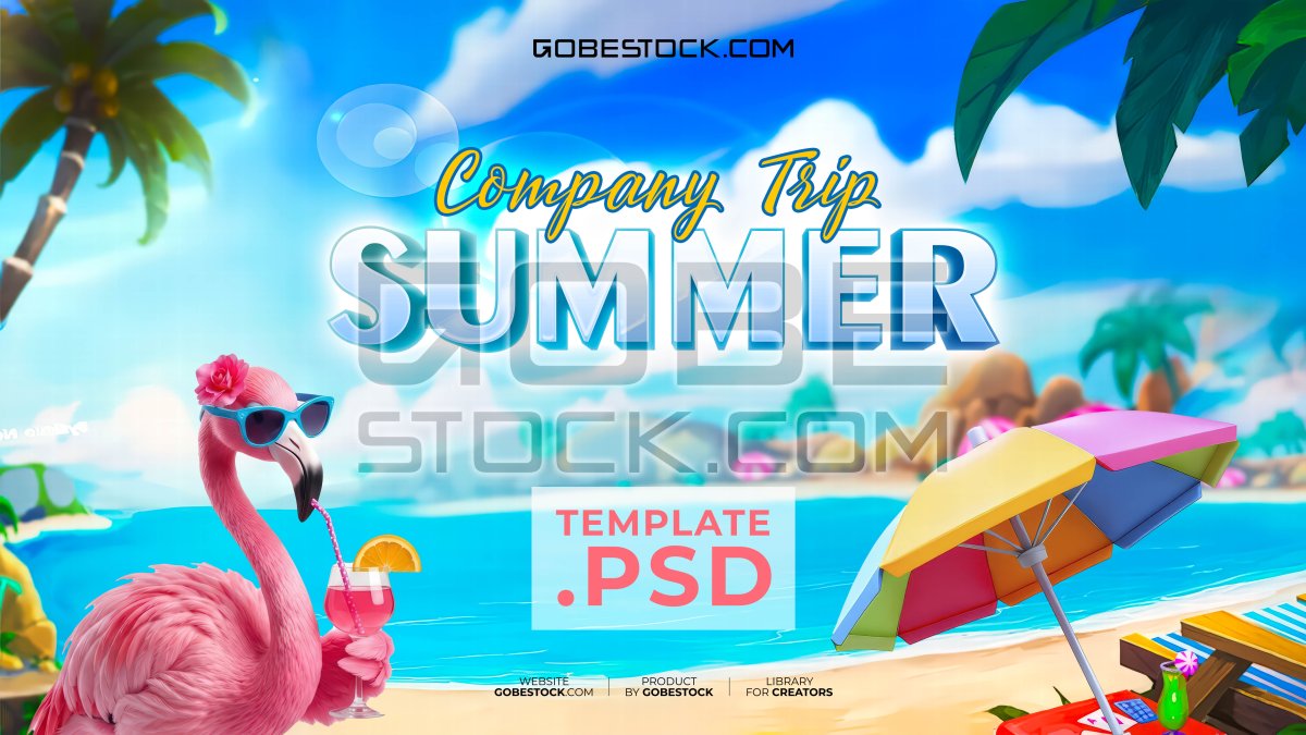Beach summer travel trip