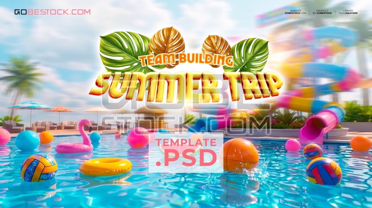 Pool party travel background (2)
