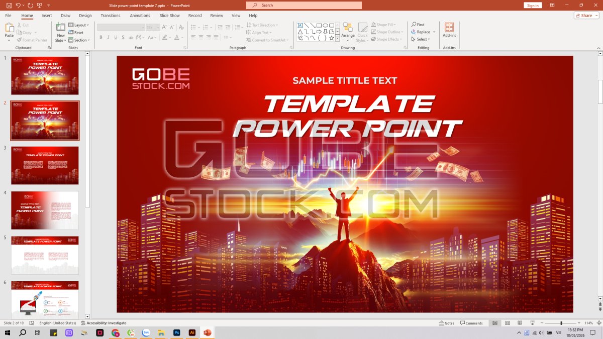 Slide power point template 7