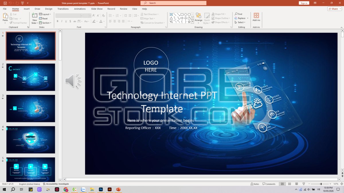 Slide power point template 11