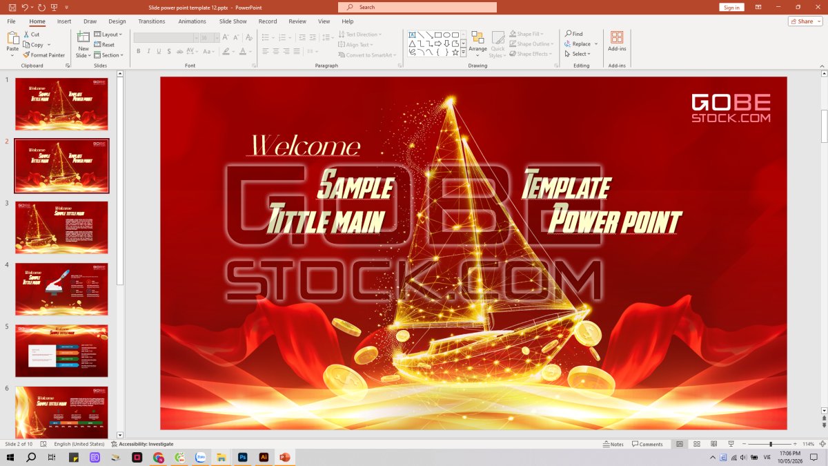 Slide power point template 12